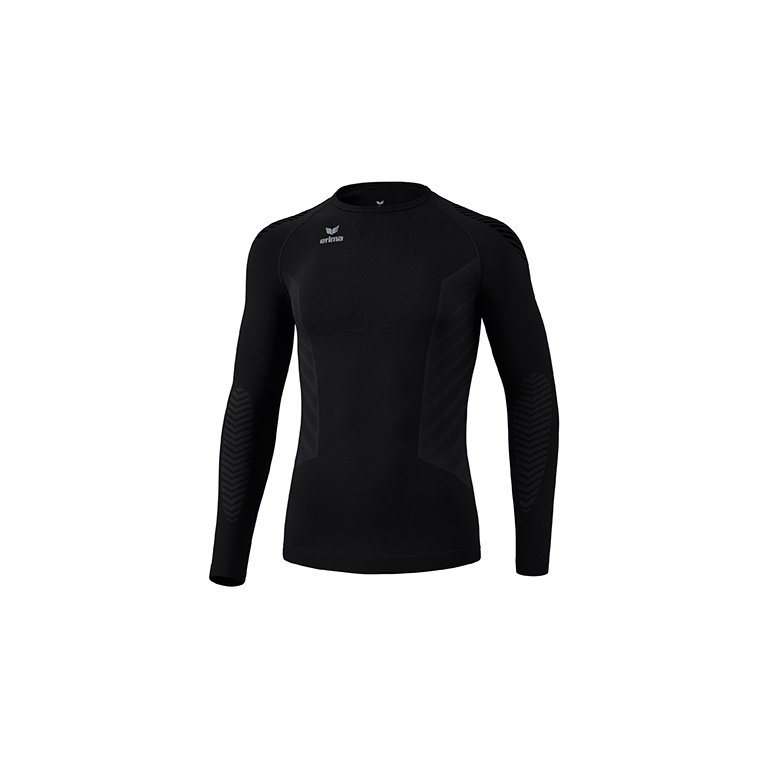 Erima Funktionsunterwäsche Langarmshirt Athletic Rundhals (nahtlos) schwarz Herren